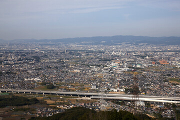 交野山山頂からの風景