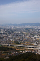交野山山頂からの風景