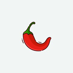 Chili illustration for icon