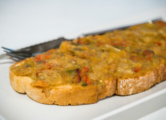 vegetable toast