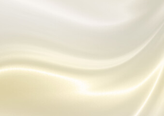 絹のような光沢のある曲線　背景素材（シャンパンゴールド）横