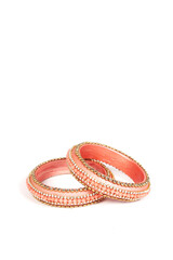 Ethnic Traditional Indian Bangle Wear in Wrist.