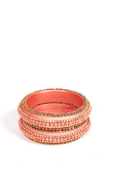 Ethnic Traditional Indian Bangle Wear in Wrist.