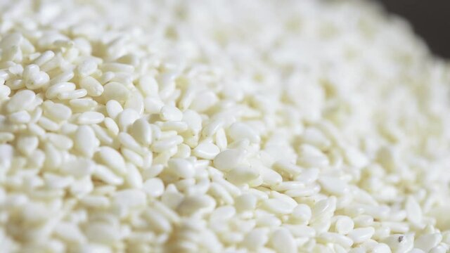 A pile of white sesame