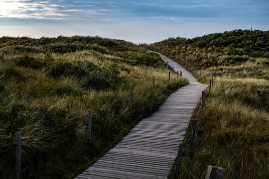 D&uuml;nenweg im Abendgrauen
