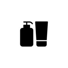 Product Icon in black flat glyph, filled style isolated on white background