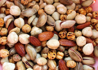 mixed nuts background