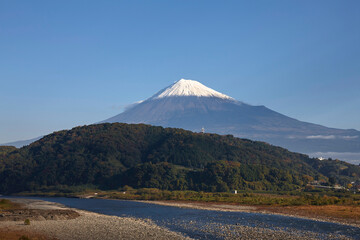 富士川と富士山