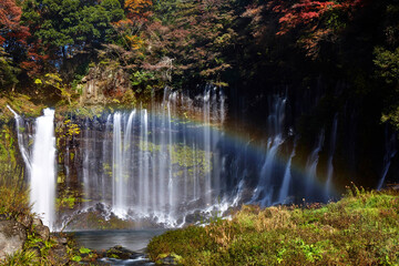 Fototapeta na wymiar 秋の白糸の滝