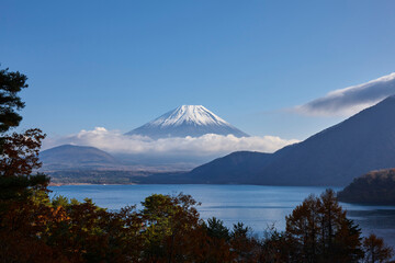 本栖湖からの富士山