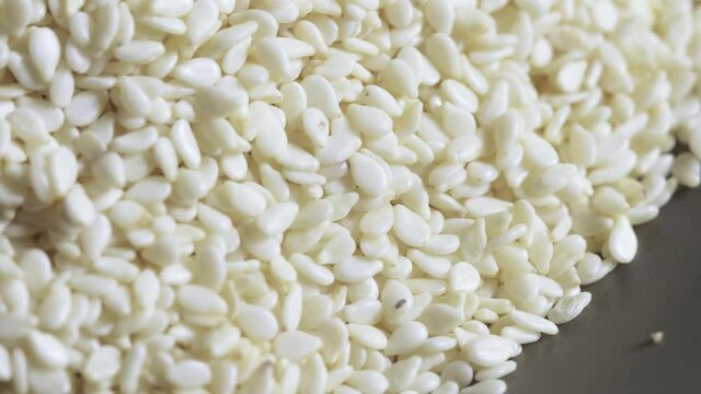A pile of white sesame