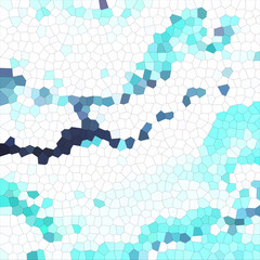 Modern Cyan Cellular Texture Wallpaper Abstract Background