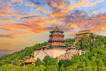 Photo sur Plexiglas Imperial Summer Palace in Beijing at sunset,China.