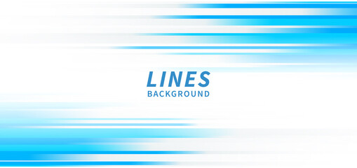 Abstract horizontal light blue stripe lines on white background.