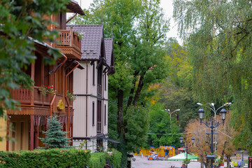 Balneological resort Truskavets city, Lviv region, Ukraine. 
