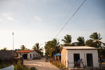 Fototapeta na wymiar houses in the village