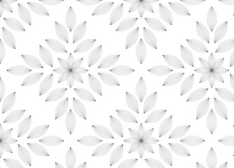 flower pattern vector, repeating linear petal of flower, Geometric vector pattern repeat	
