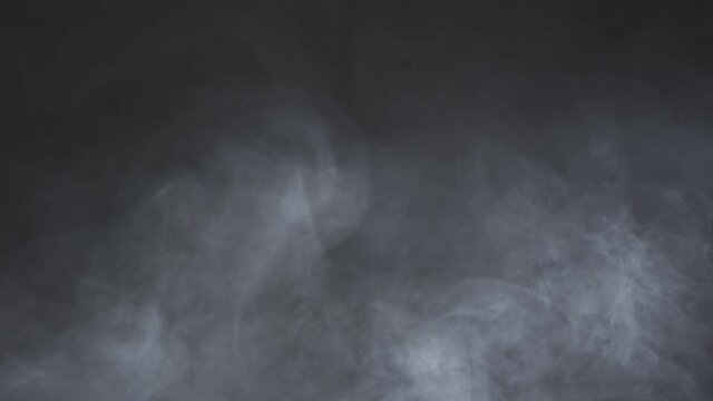Fog Stock Footage In Black Background