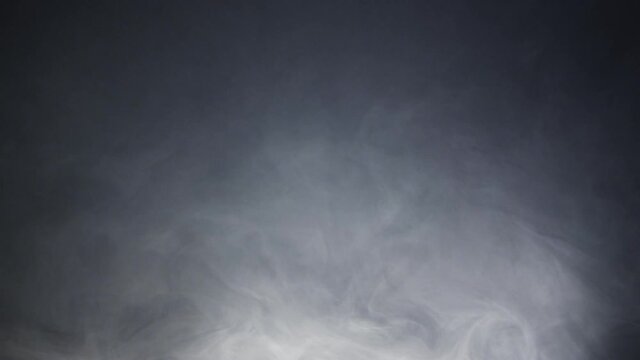 Fog Stock Footage In Black Background