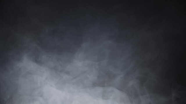 Fog Stock Footage In Black Background