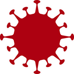 Roter Corona Virus Illustration