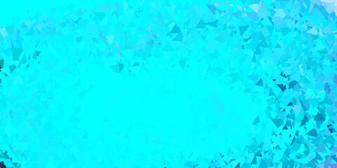 Light pink, blue vector abstract triangle pattern.