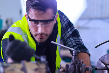 A male craftsman working