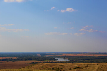 sunset over the field