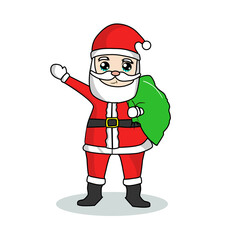 santa clause vector image for christmas day
