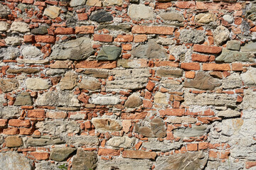 Steinmauer, Steinmix, Backstein