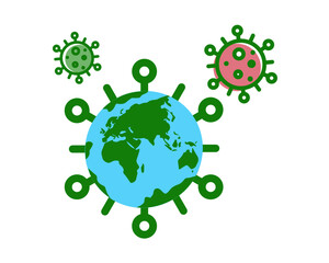 viral epidemic and pandemic. Health, medical, global infectious disease.
