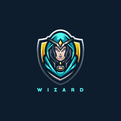wizard lady sport logo design