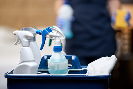 Spray and cleaning agent for hotel room disinfection