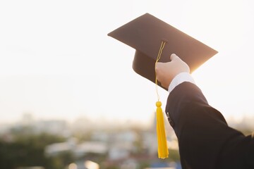 The image of a man with a hat,graduation