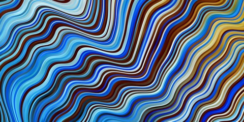 Light Blue, Yellow vector pattern with lines.