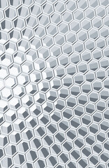 Abstract geometric gray hexagonal 3d background. Vector illustration.