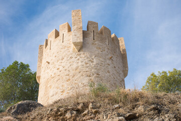 Ruins of a castle on the mountain