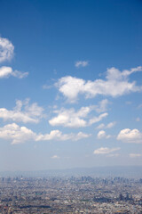 生駒山系からの大阪の眺望