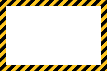Caution tape border design. Clipart image.
