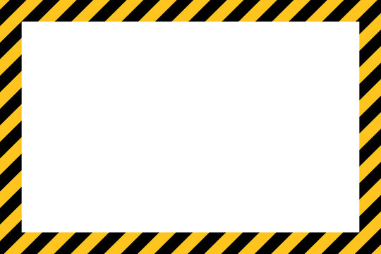 Caution tape border design. Clipart image.