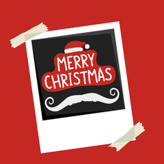 Polaroid photo frame with Christmas concept.To see the other vector Christmas illustrations , please check Christmas collection.