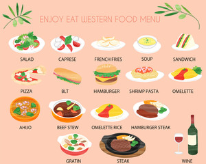 Western food menu line icon