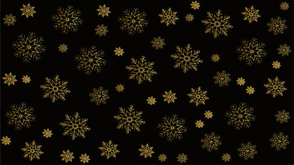 snowflake gold pattern