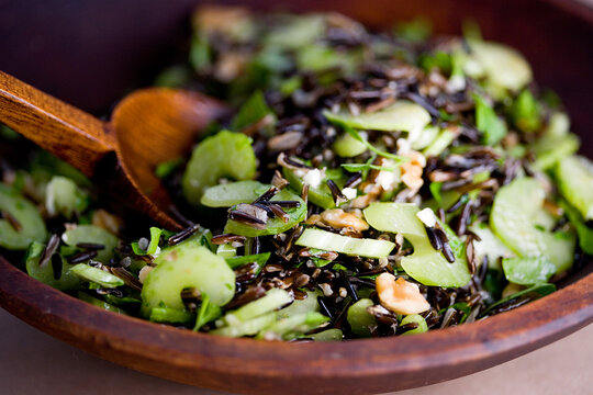 Wild Rice Salad With Celery And Walnuts