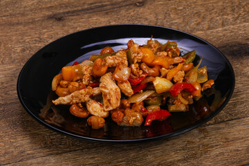 Roasted pork with vegetables