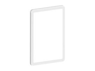 タブレットの立体イラスト