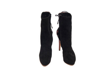 Sexy fashionable shoes isolated on white background.