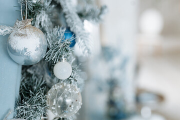 Christmas decor and decorations close-up.