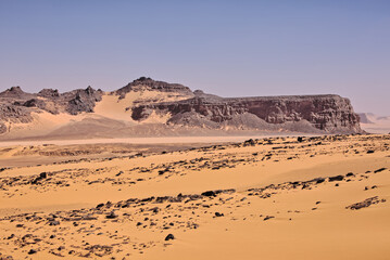 Fototapeta na wymiar Reise in der Algerische Wüste