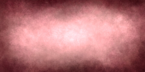 simple abstract grunge background in red with burgundy tinted edges and pink shades in the center. Mottled texture classic background